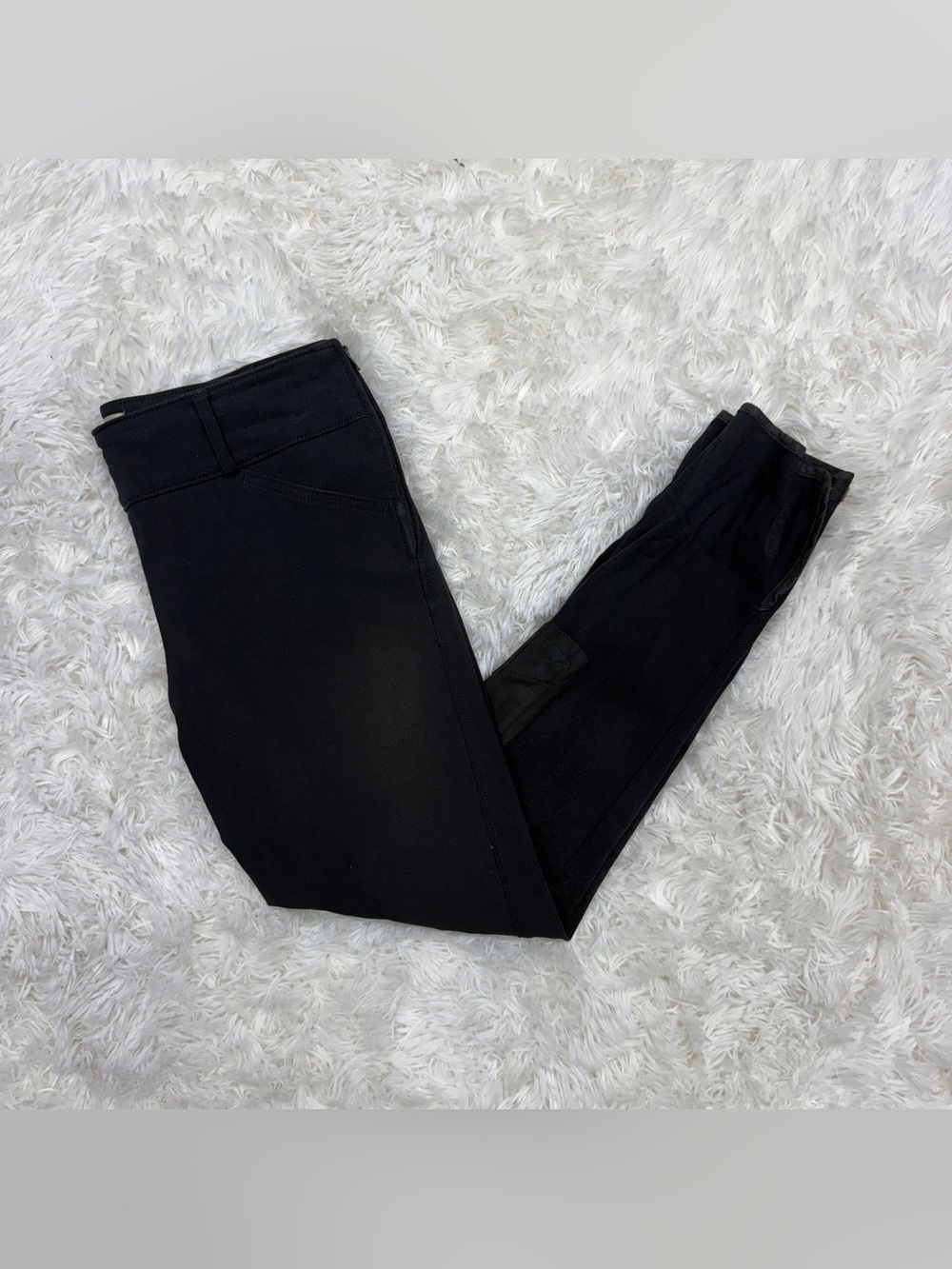 Women’s Size 30R Black Tailored Sportsman Knee Patch Horseback Riding Breeches